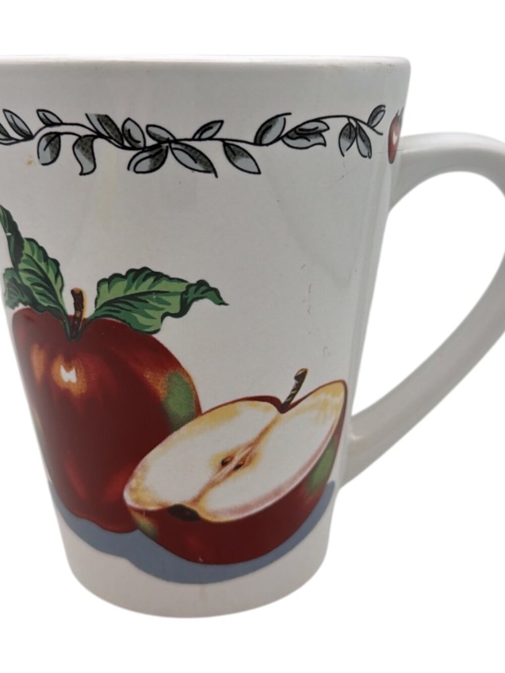 Todays Home Ceramic Coffee Cocoa Tea Mug Apple Pattern Cottage‎ Core Country